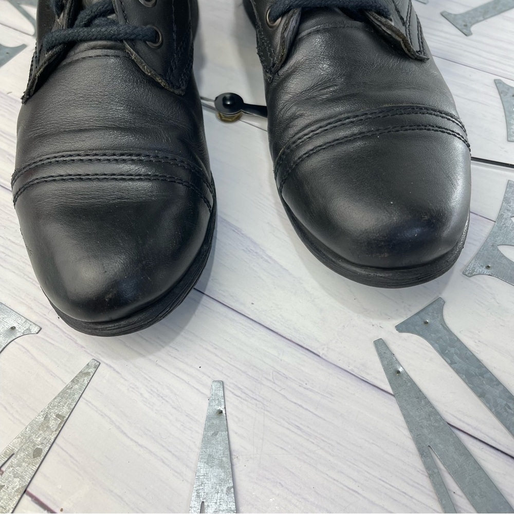 Steve Madden Black Combat Boots - Picture 7 of 14